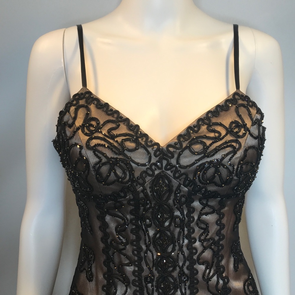 Sue Wong Black Midi Dress - Picture 2 of 8